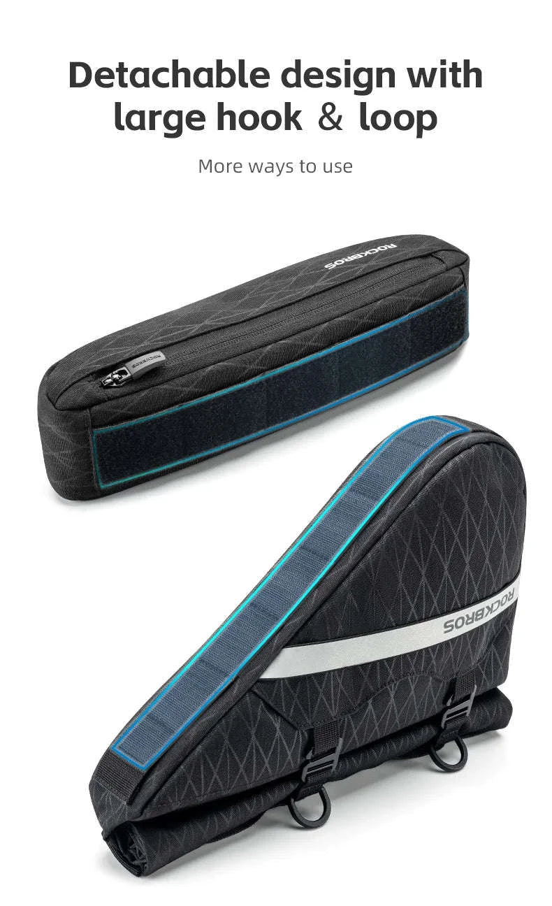 Waterproof Bicycle Triangle Bag 2-in-1 Detachable Bike Storage Pack - Image 13
