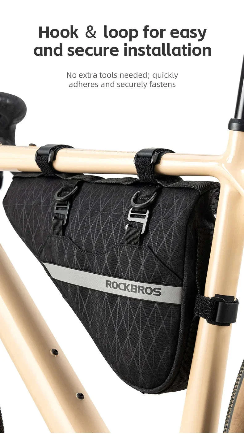 Waterproof Bicycle Triangle Bag 2-in-1 Detachable Bike Storage Pack - Image 15