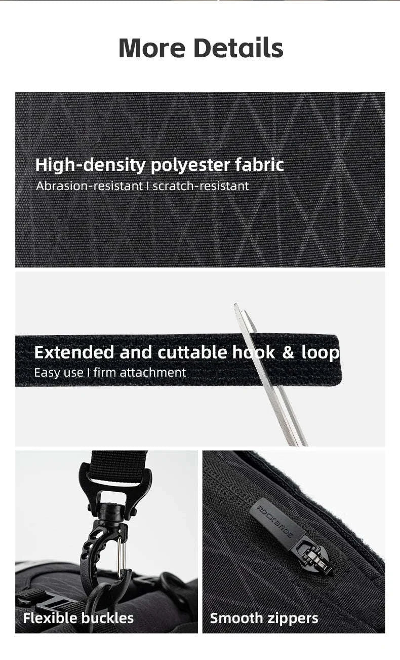 Waterproof Bicycle Triangle Bag 2-in-1 Detachable Bike Storage Pack - Image 21