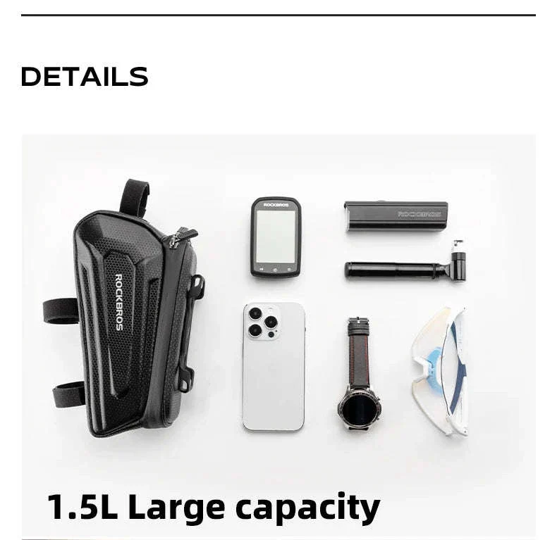 Bike Handlebar Bag with 360° Phone Holder & Touch Screen Case - Image 15