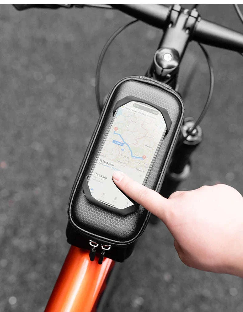 Bike Handlebar Bag with 360° Phone Holder & Touch Screen Case - Image 19