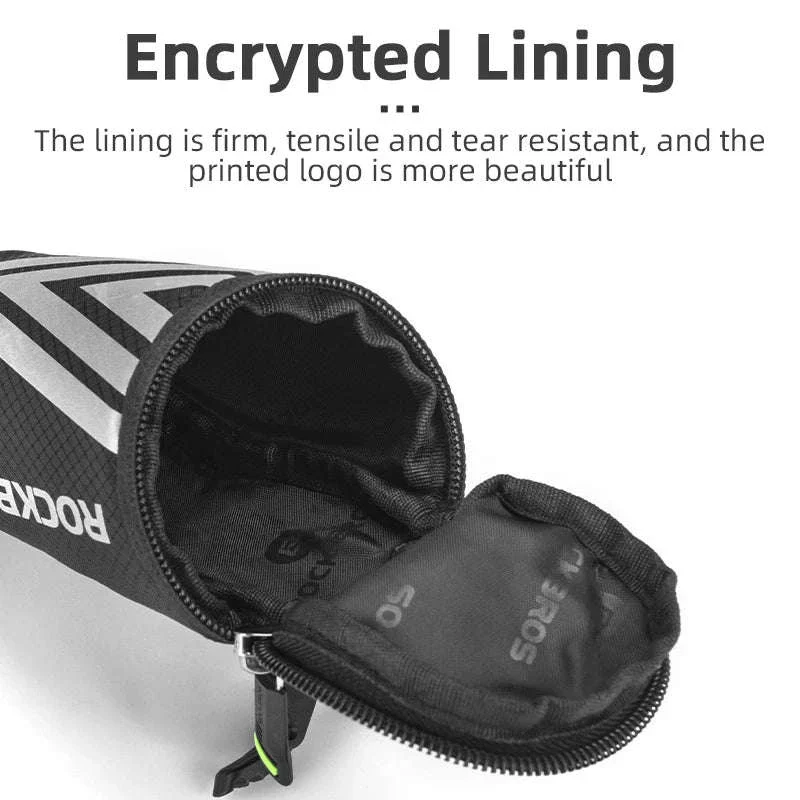 Compact Bike Saddle Bag with Reflective Design & Tool Storage - Image 3