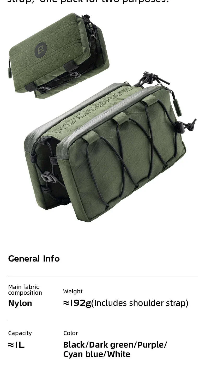 Bike Top Tube Bag Large Capacity Rainproof Cycling Storage - Image 9