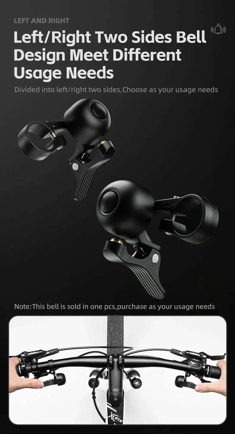 Bike Bell with Crisp Sound Alloy Ring for MTB & Road Bikes - Image 10