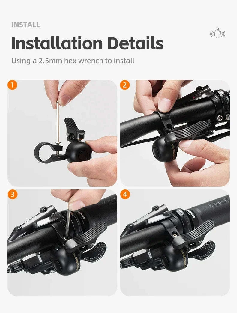 Bike Bell with Crisp Sound Alloy Ring for MTB & Road Bikes - Image 18