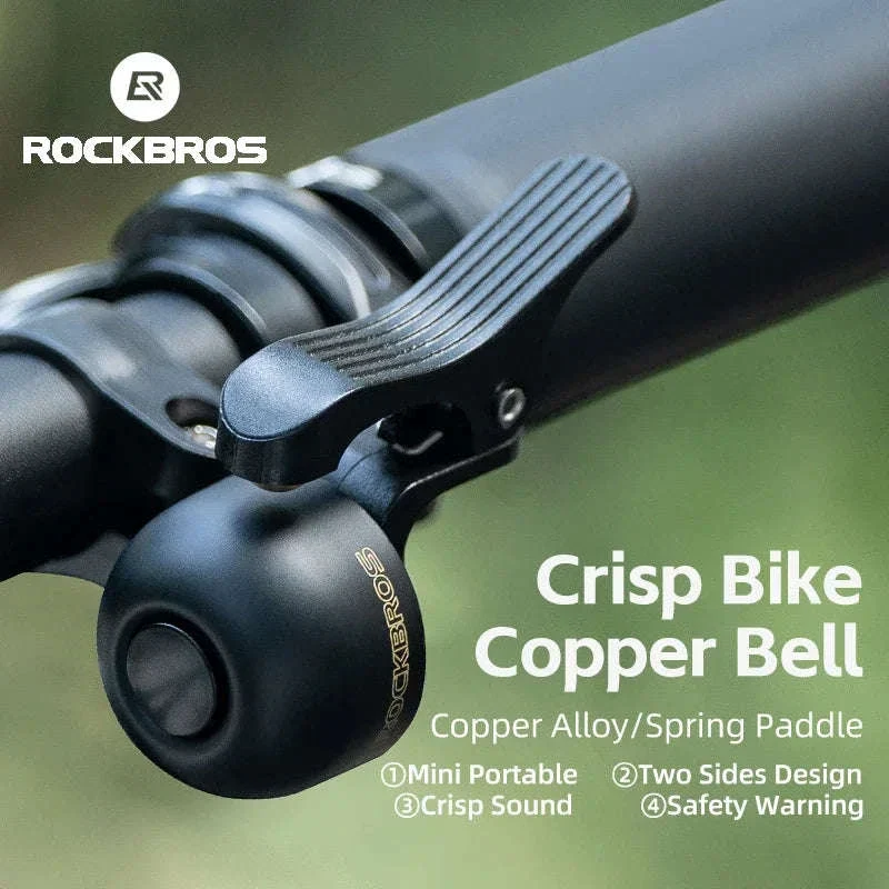 Bike Bell with Crisp Sound Alloy Ring for MTB & Road Bikes - Image 2