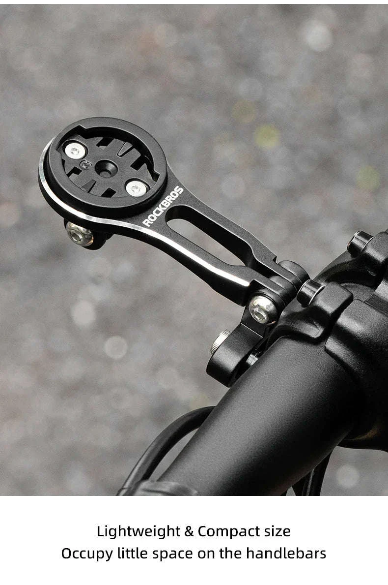 Bike Computer Mount Extension with Front Light Holder Alloy Bracket - Image 11
