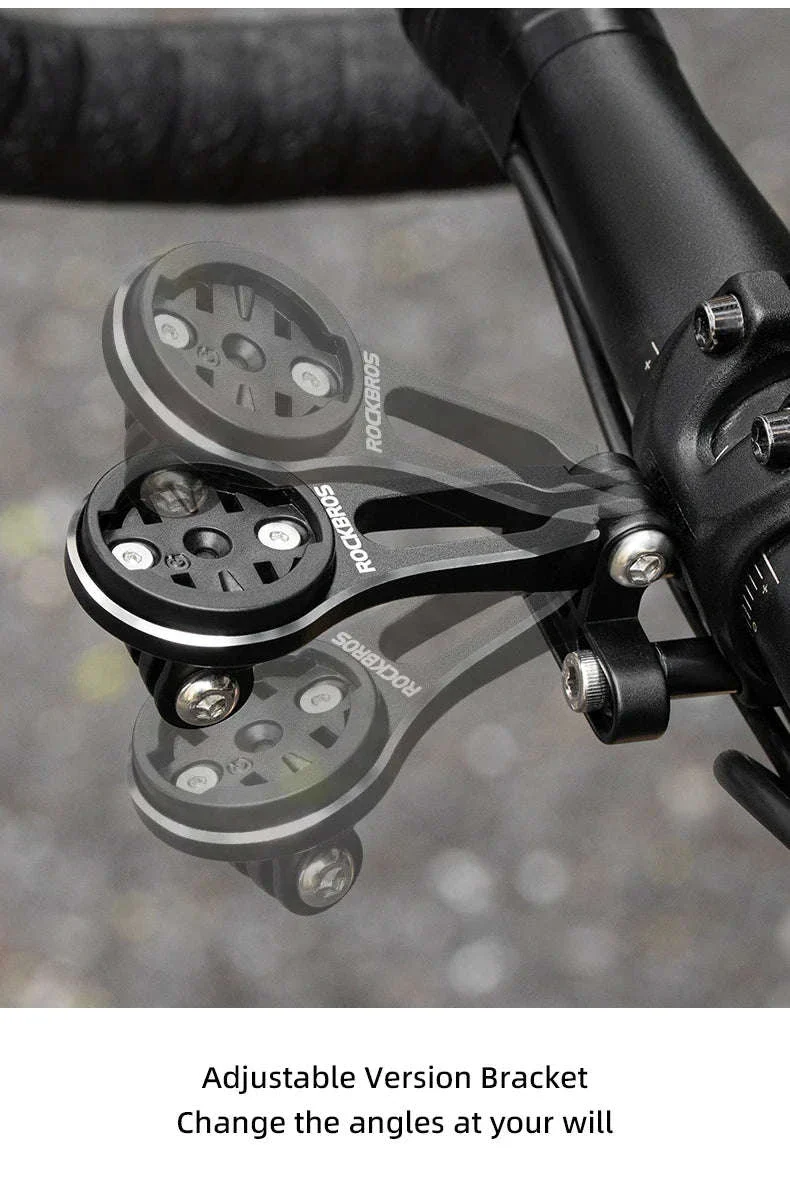 Bike Computer Mount Extension with Front Light Holder Alloy Bracket - Image 12