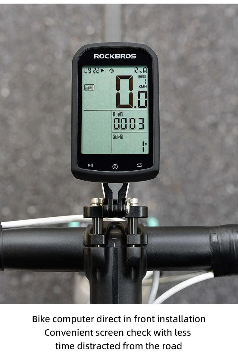 Bike Computer Mount Extension with Front Light Holder Alloy Bracket - Image 13