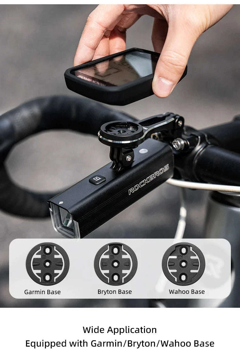 Bike Computer Mount Extension with Front Light Holder Alloy Bracket - Image 14
