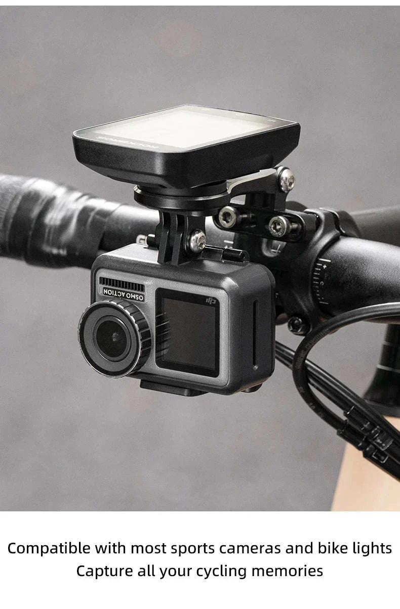 Bike Computer Mount Extension with Front Light Holder Alloy Bracket - Image 15