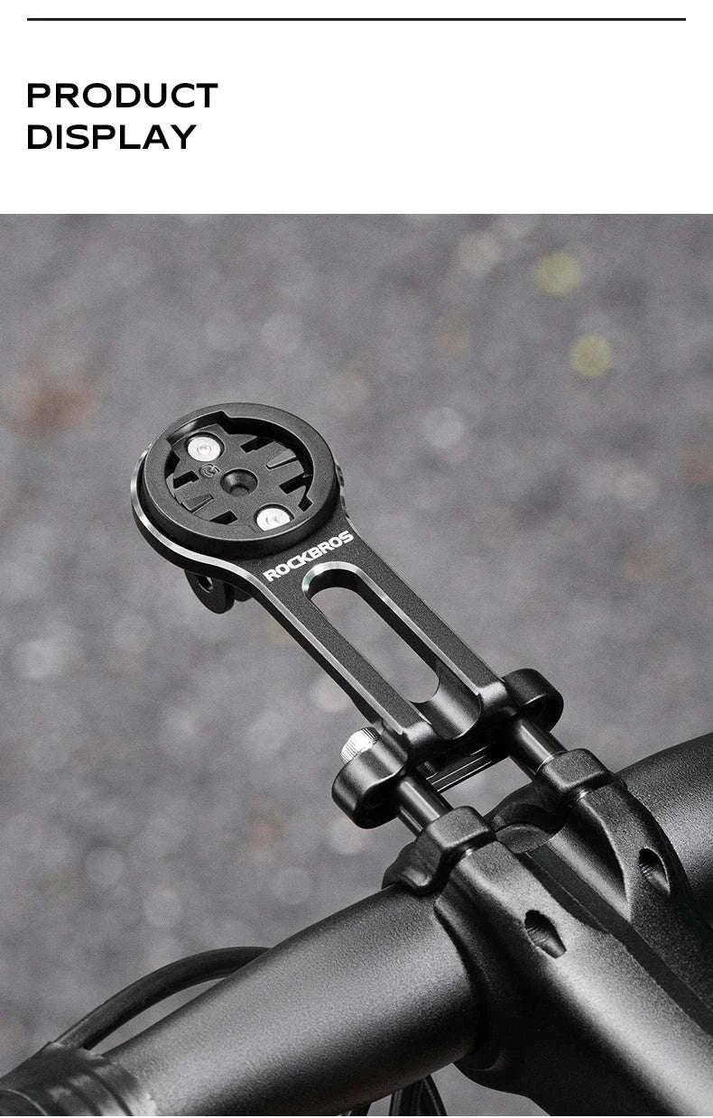 Bike Computer Mount Extension with Front Light Holder Alloy Bracket - Image 16