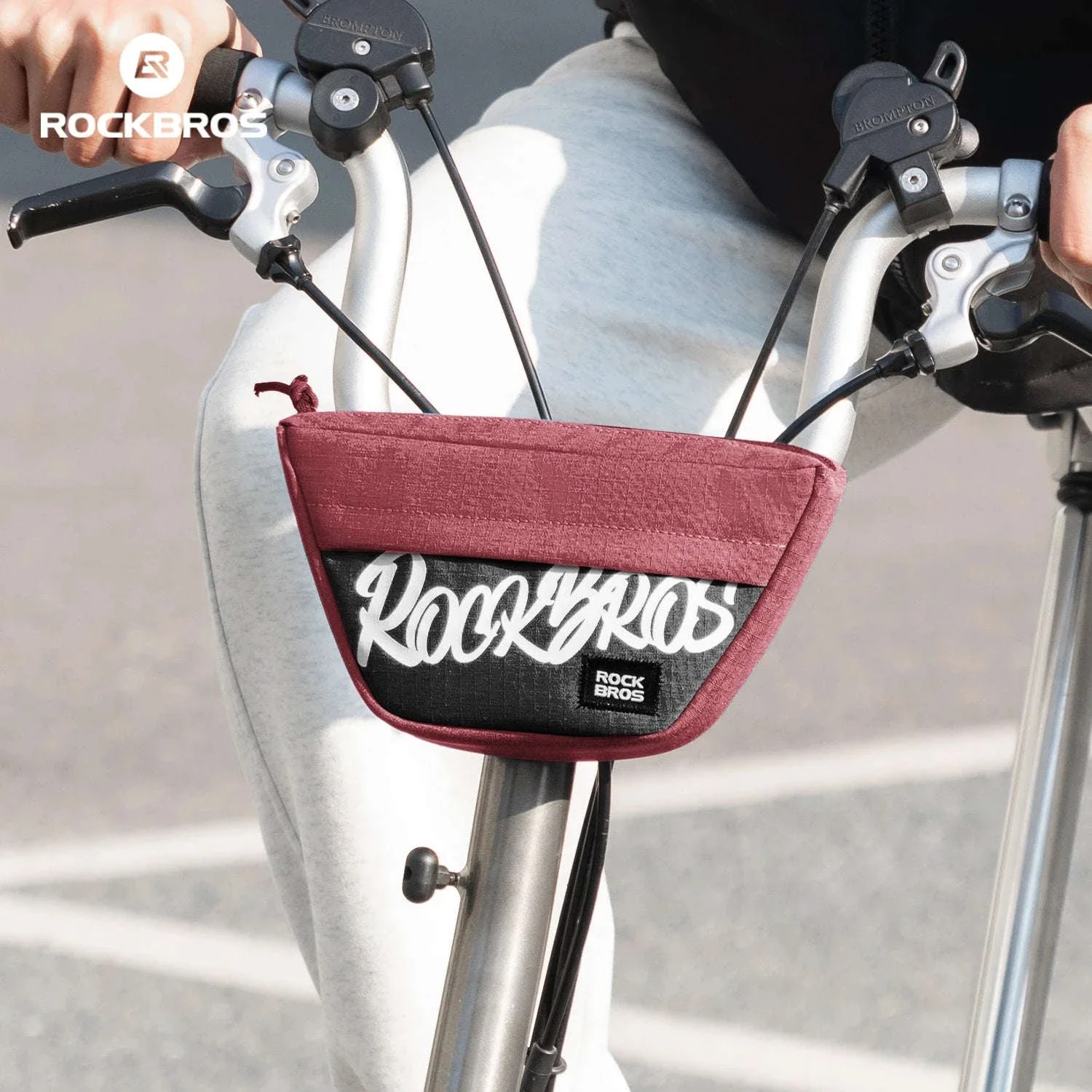 Bike Front Tube Bag 0.7L Rainproof Handlebar Storage for Brompton
