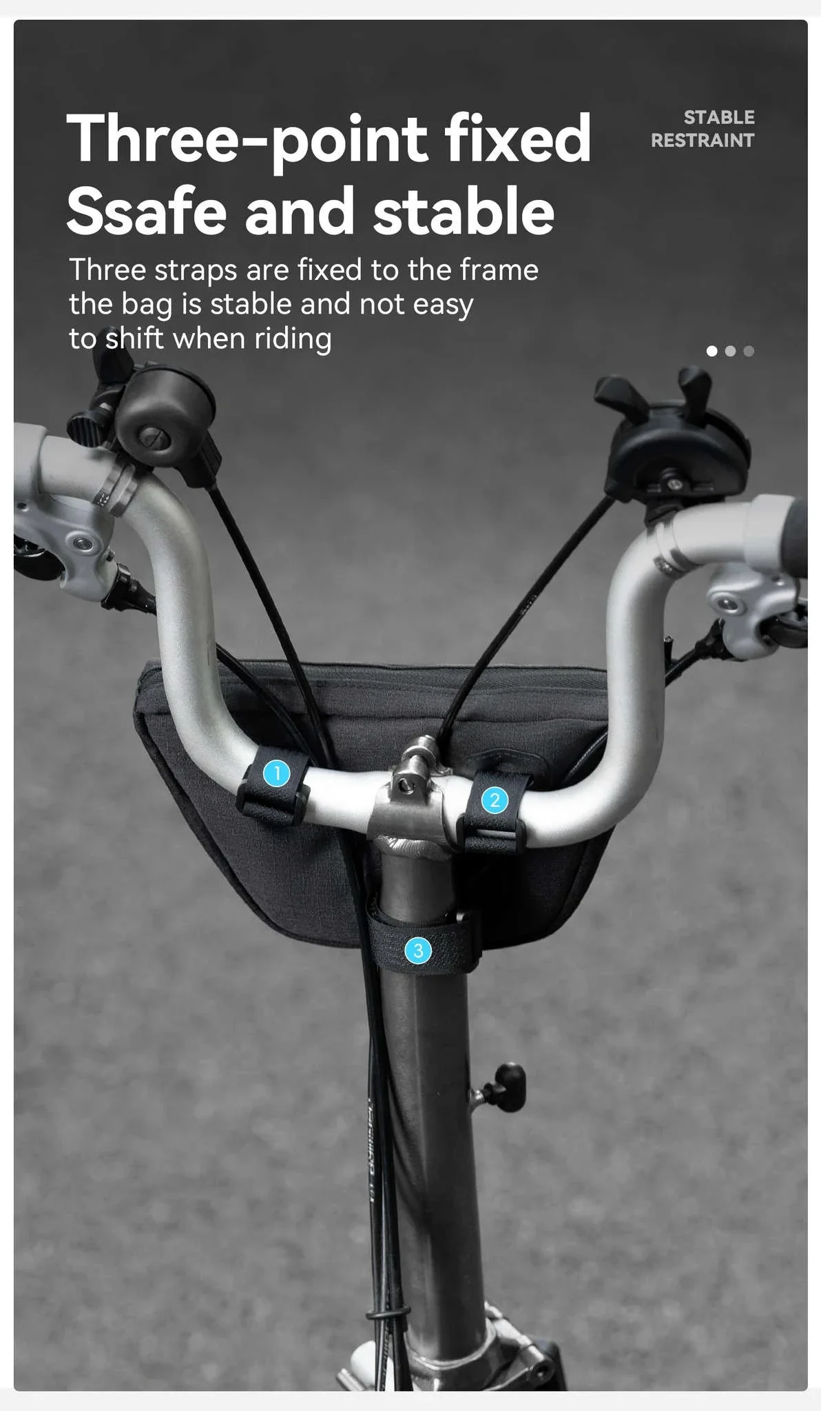 Bike Front Tube Bag 0.7L Rainproof Handlebar Storage for Brompton - Image 14