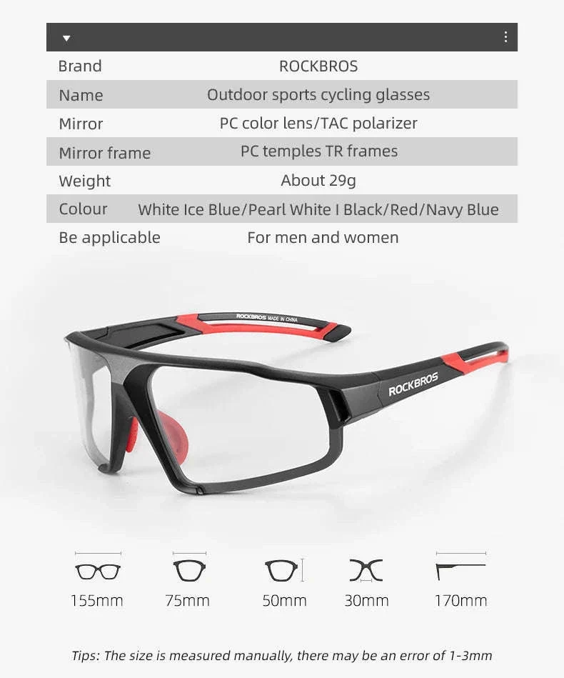 Photochromic Bike Glasses with UV400 Protection - Image 7
