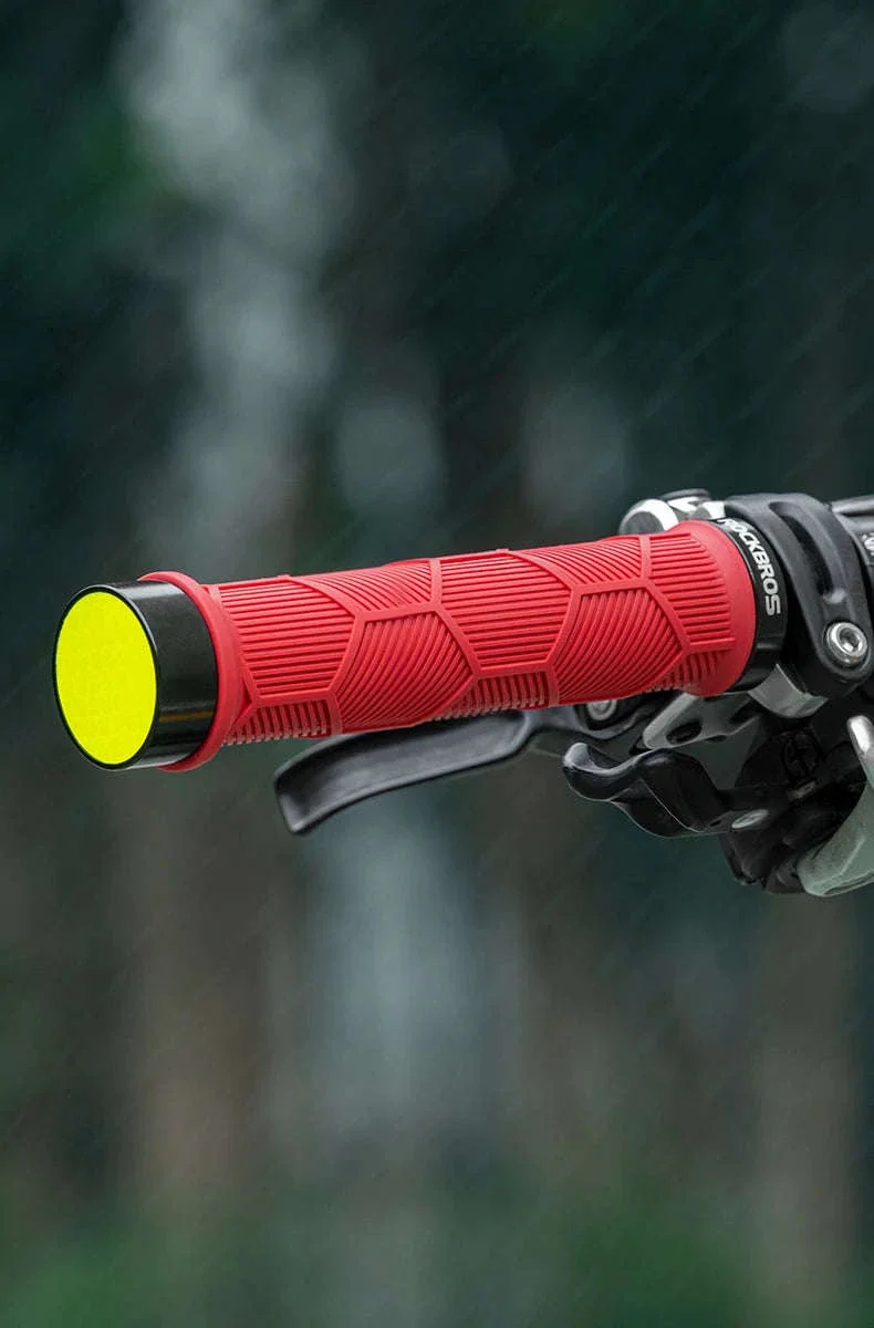 Non-Slip Bike Handlebar Grips with Locking Rings and Reflective Strips - Image 17