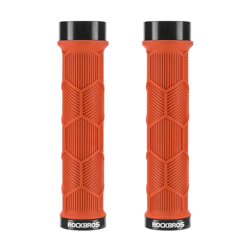 Non-Slip Bike Handlebar Grips with Locking Rings and Reflective Strips - Image 22