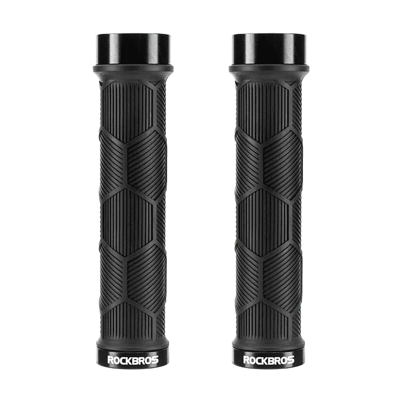 Non-Slip Bike Handlebar Grips with Locking Rings and Reflective Strips - Image 23