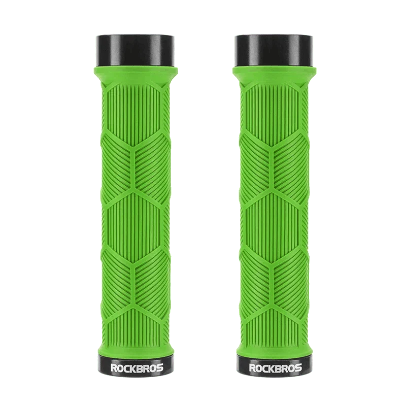 Non-Slip Bike Handlebar Grips with Locking Rings and Reflective Strips - Image 24