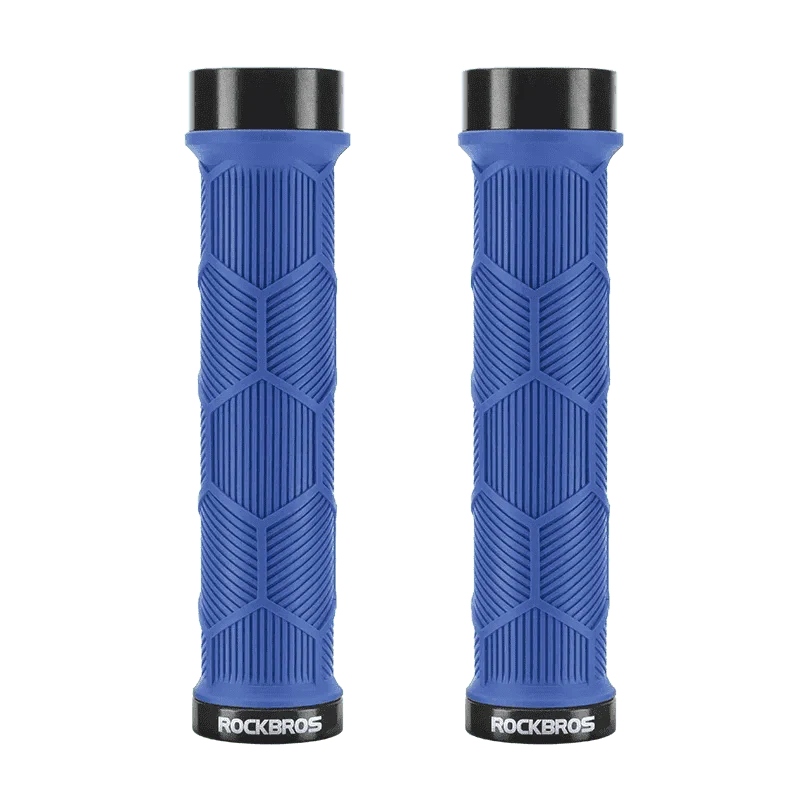 Non-Slip Bike Handlebar Grips with Locking Rings and Reflective Strips - Image 25