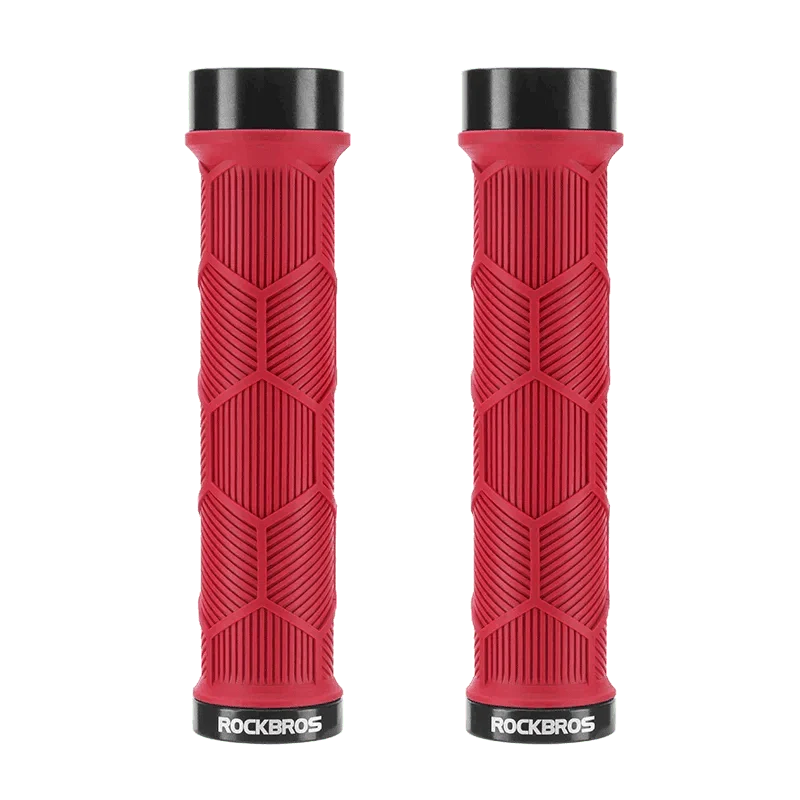 Non-Slip Bike Handlebar Grips with Locking Rings and Reflective Strips - Image 26