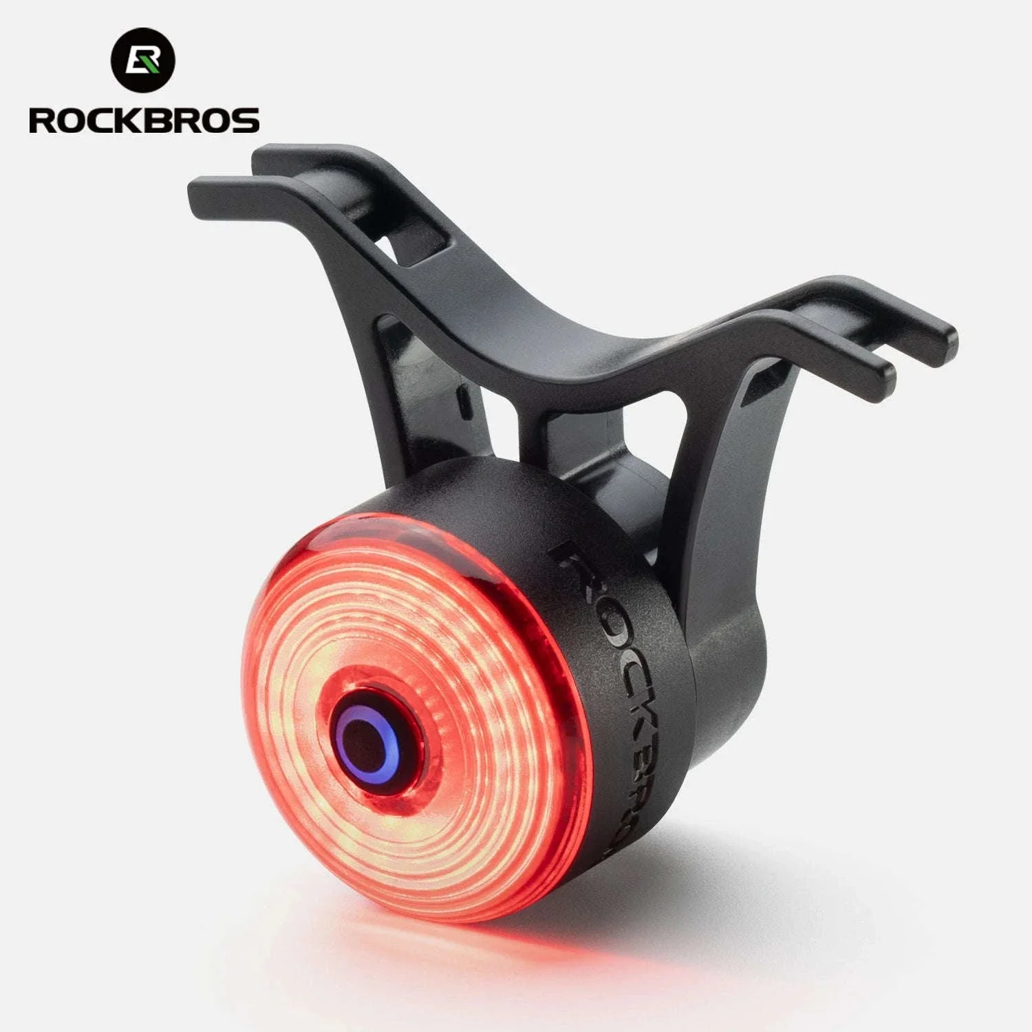 ROCKBROS Smart Bike Tail Light with Brake Sensing & Solar Power