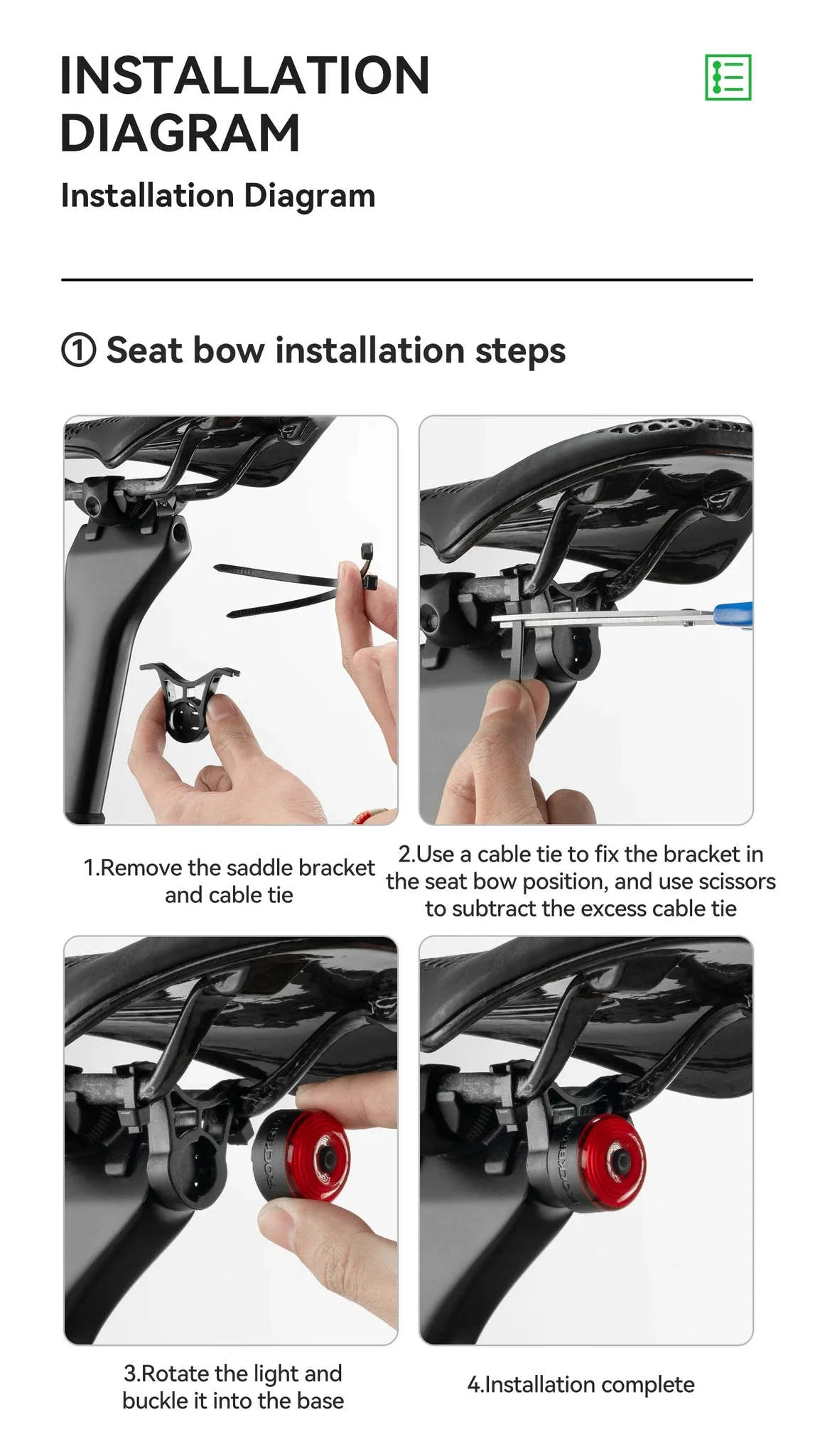 ROCKBROS Smart Bike Tail Light with Brake Sensing & Solar Power - Image 15