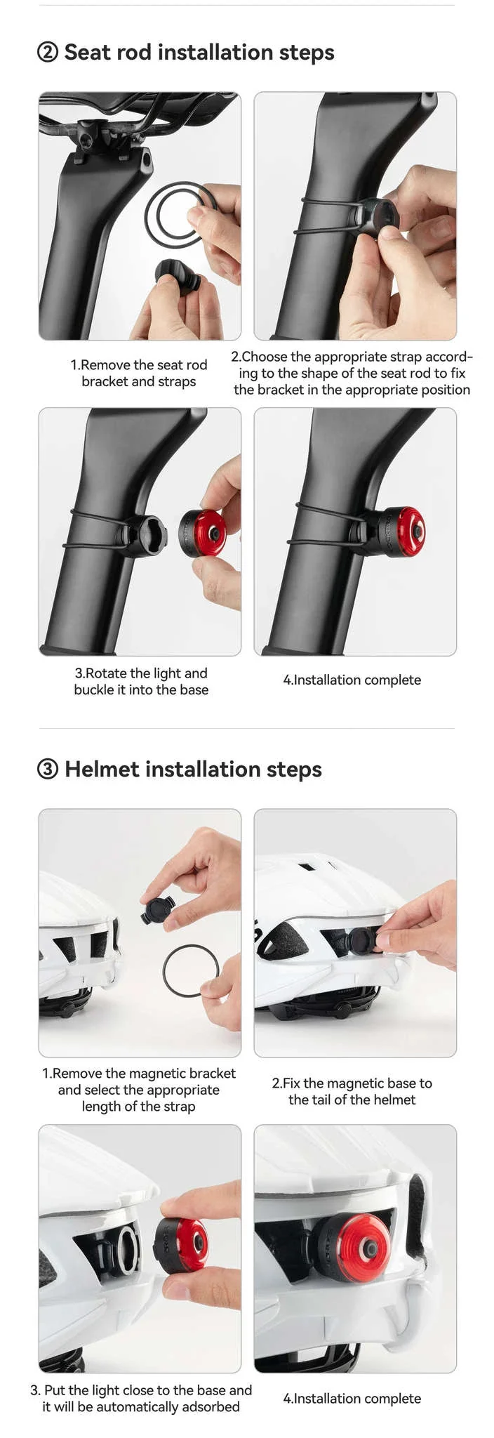 ROCKBROS Smart Bike Tail Light with Brake Sensing & Solar Power - Image 16
