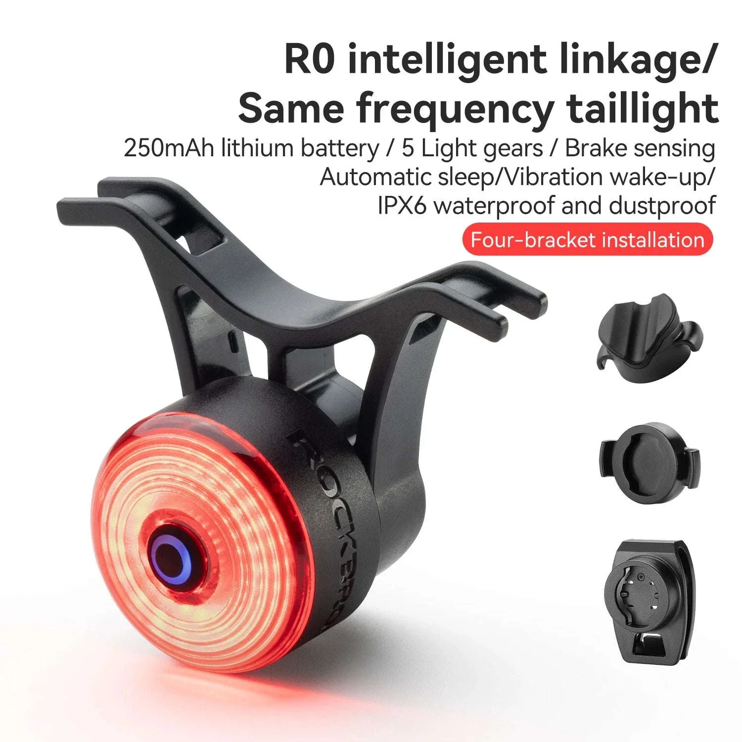 ROCKBROS Smart Bike Tail Light with Brake Sensing & Solar Power - Image 19