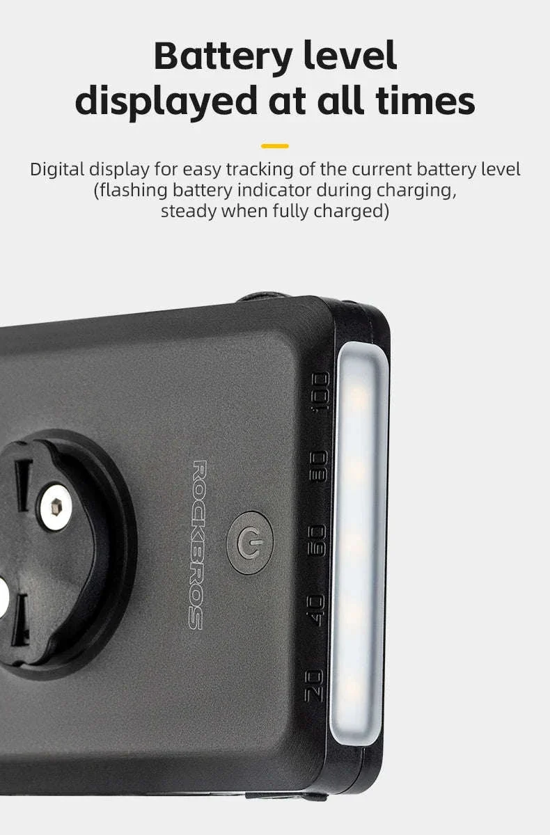 Bike Headlight 5000mAh with Digital Display & IPX6 Waterproof - Image 16