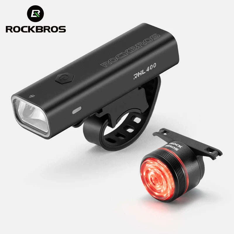 Bike Light Set with Smart Brake Sensor Tail Light 200/400LM - Image 6