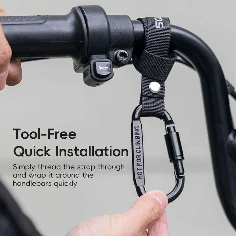 Heavy Duty Bike Handlebar Hook for Helmet, Bags & Bottles - Image 2