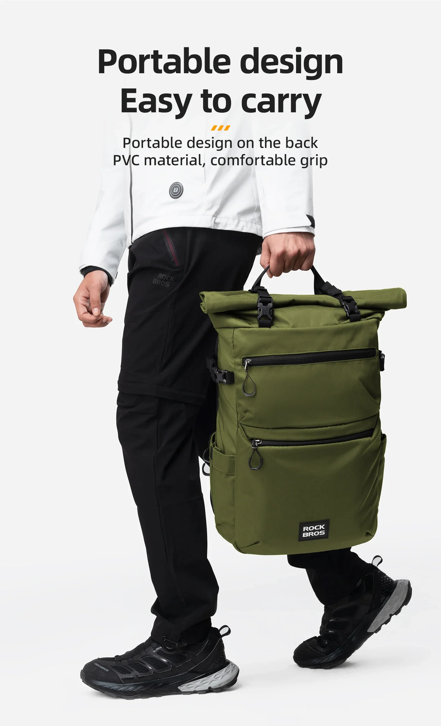 Waterproof Bike Pannier Bag 11–16L Double Side Rack Storage - Image 14