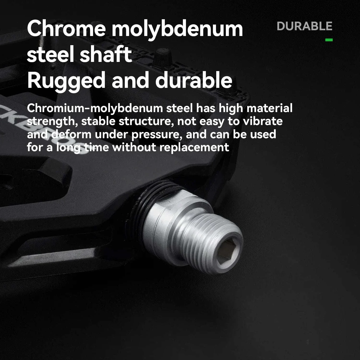 ROCKBROS Wide Platform Bike Pedals Anti-Skid Bearing MTB Road Cycling - Image 3