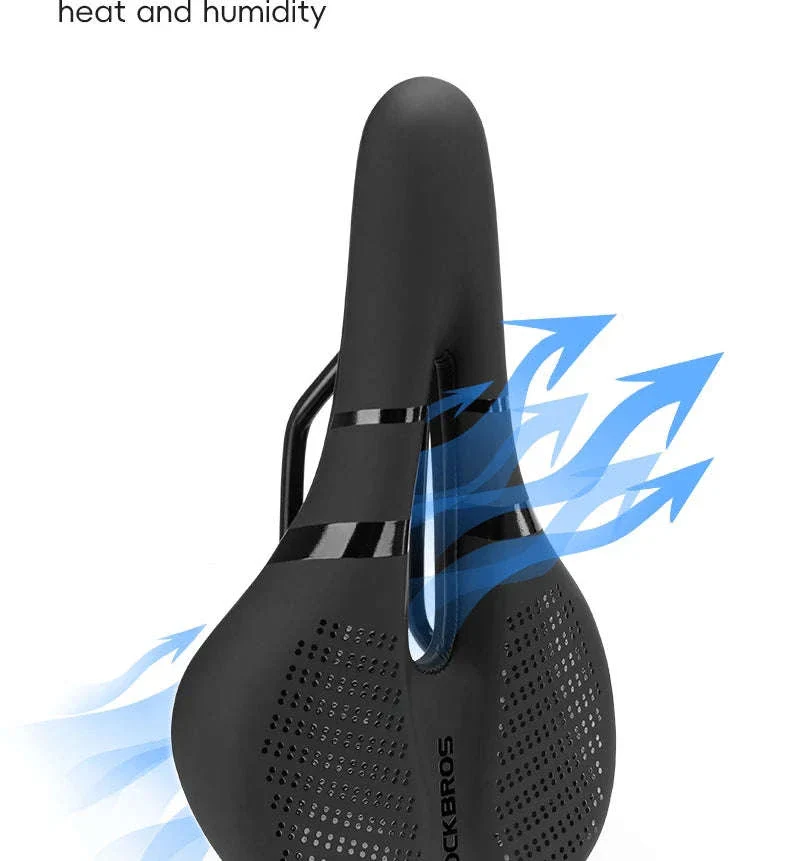 Ergonomic Bike Saddle Comfortable Leather Seat for Road Cycling - Image 12