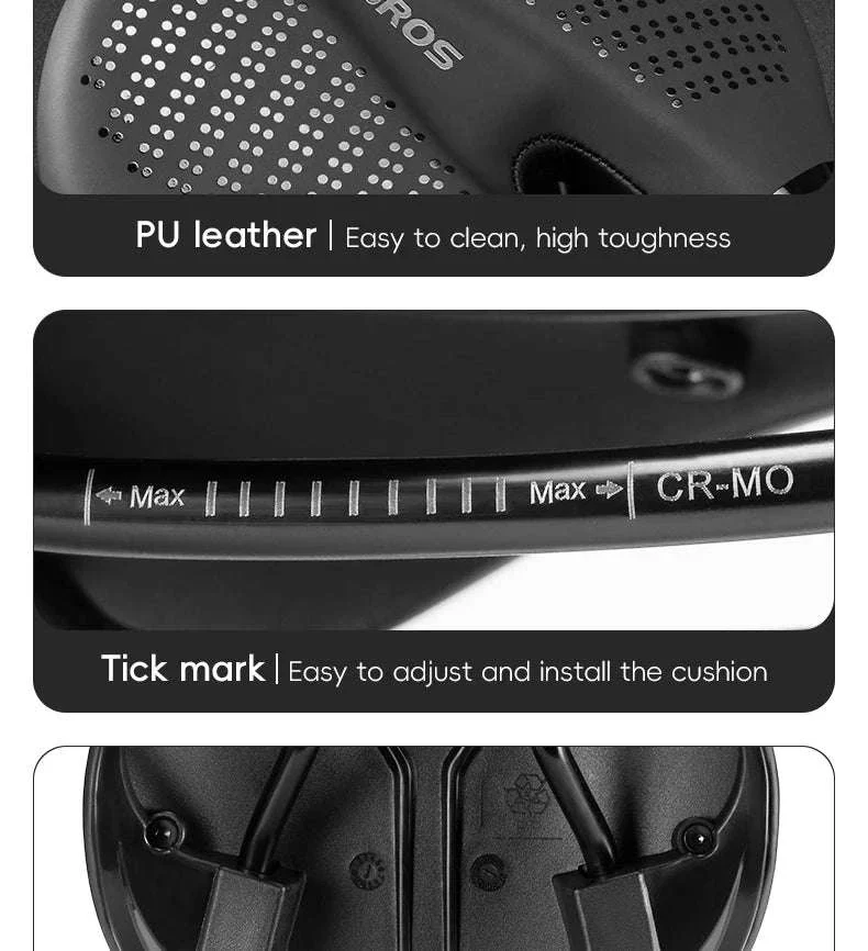 Ergonomic Bike Saddle Comfortable Leather Seat for Road Cycling - Image 20