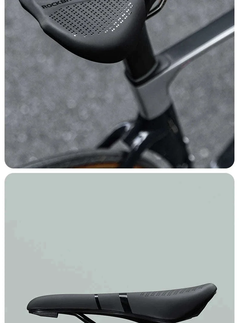 Ergonomic Bike Saddle Comfortable Leather Seat for Road Cycling - Image 22