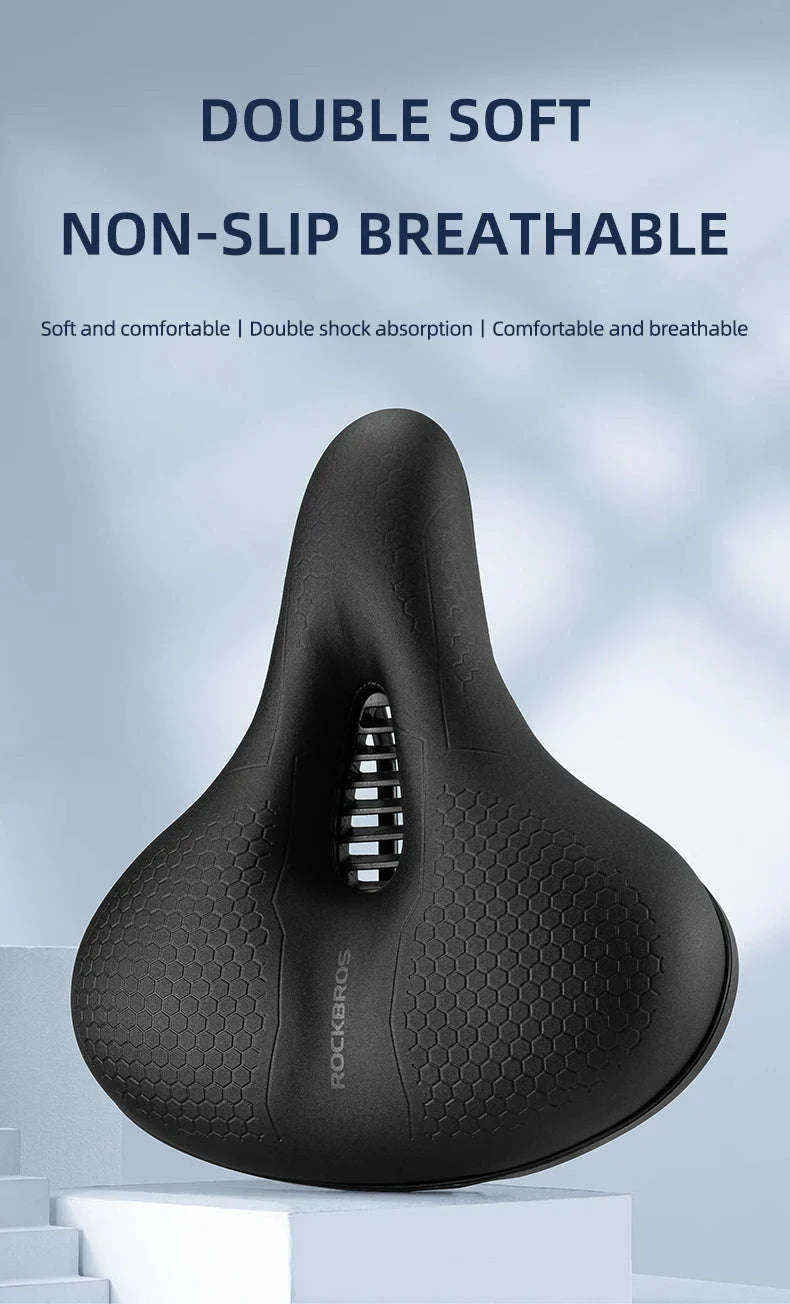 ROCKBROS Hollow Bike Saddle Breathable Shock Absorbing Cycling Seat - Image 7