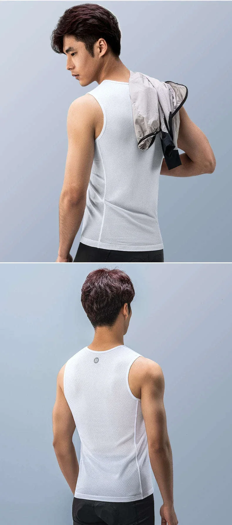 Men’s Breathable Cycling Vest Quick-Dry Mesh Sleeveless Undershirt - Image 14