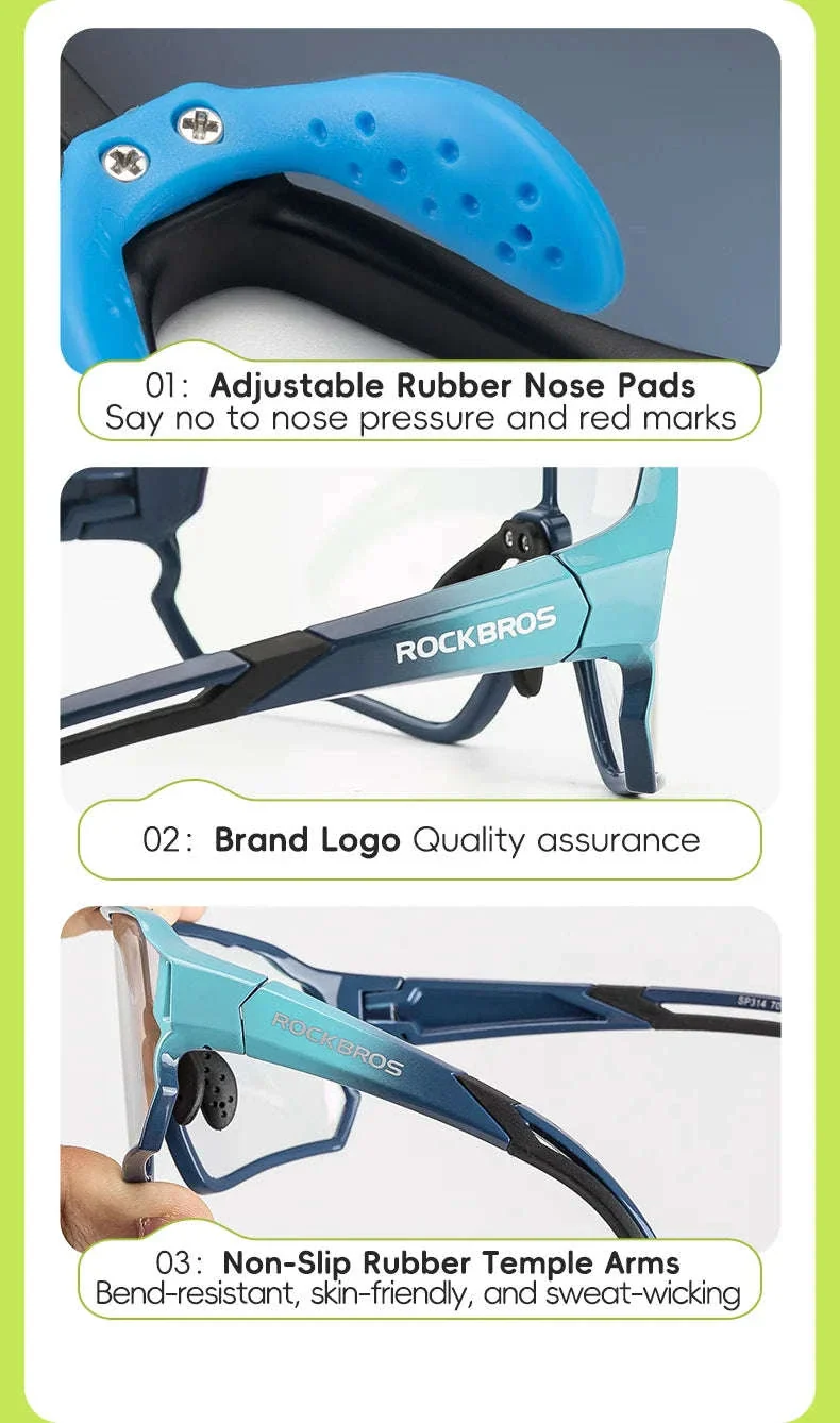 Kids Photochromic Cycling Sunglasses UV400 Protective Sports Eyewear - Image 17