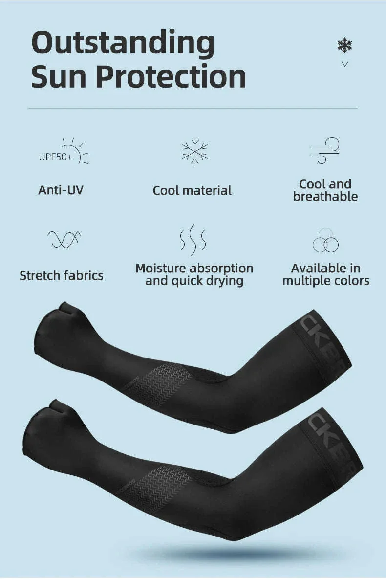 Breathable Cycling Arm Sleeves for Sun Protection and Comfort - Image 8