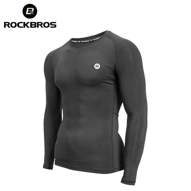 Cycling Base Layer Long Sleeve Thermal Shirt Breathable Polyester - Image 45
