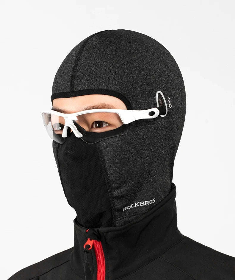 Thermal Cycling Cap Fleece Winter Headgear with Glasses Hole - Image 10