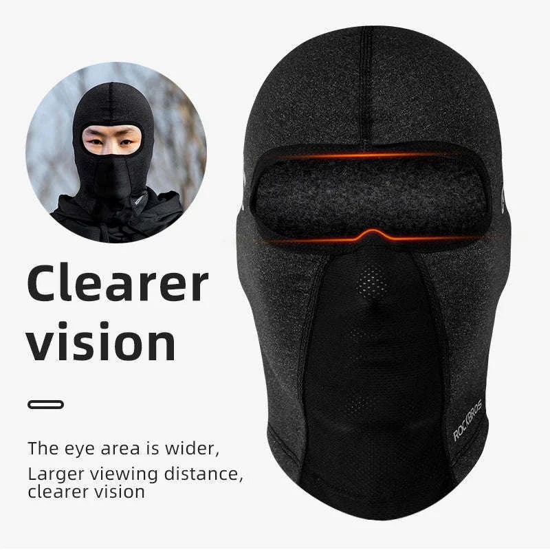 Thermal Cycling Cap Fleece Winter Headgear with Glasses Hole - Image 2