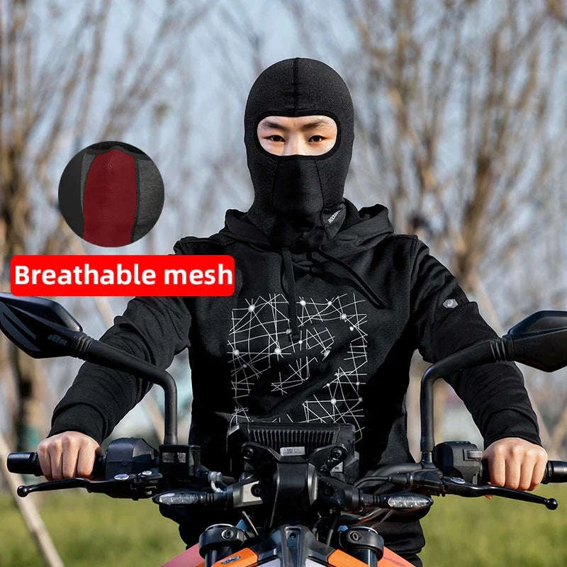 Thermal Cycling Cap Fleece Winter Headgear with Glasses Hole - Image 5