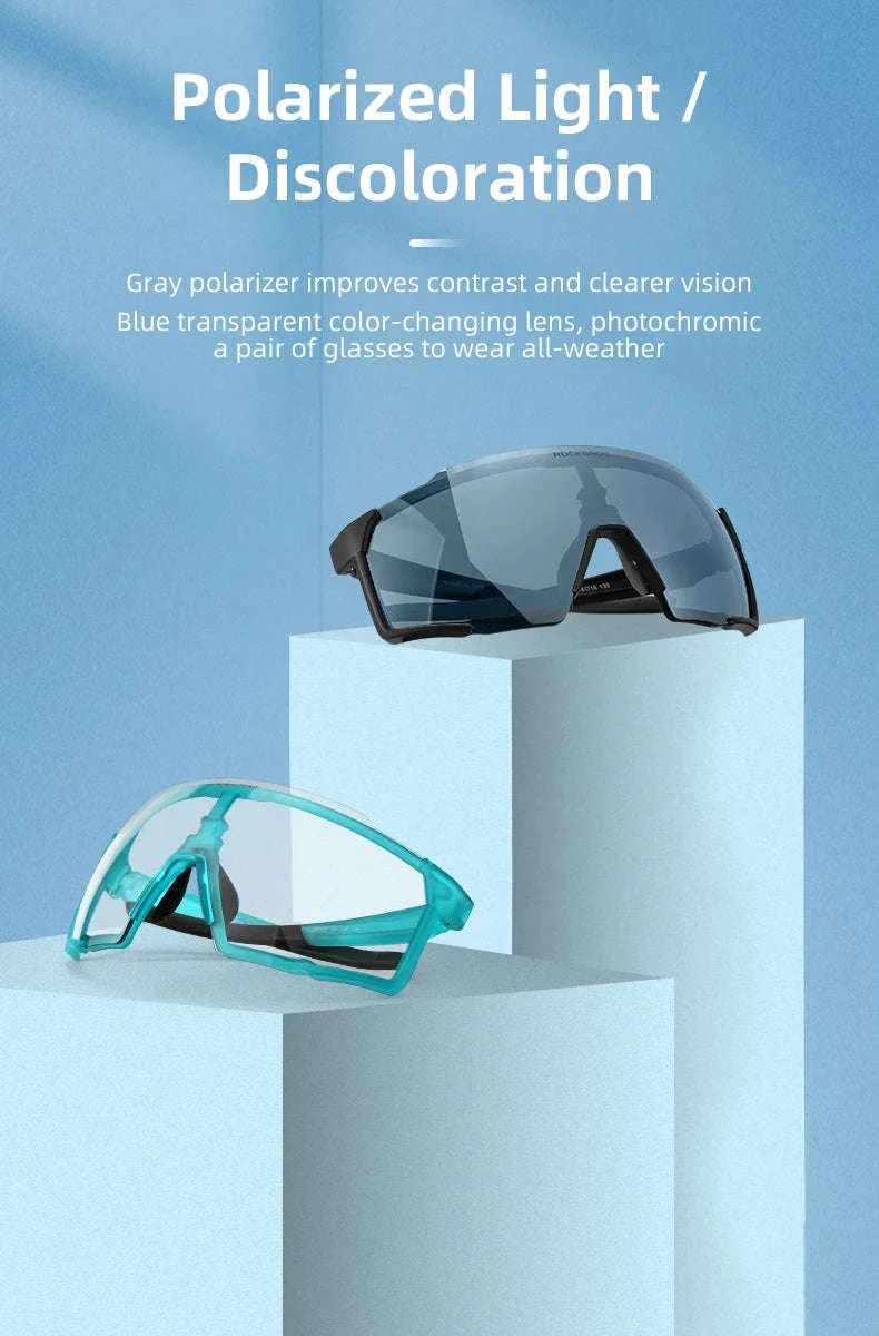 Photochromic Polarized Cycling Glasses UV400 TR90 Sports Eyewear - Image 13