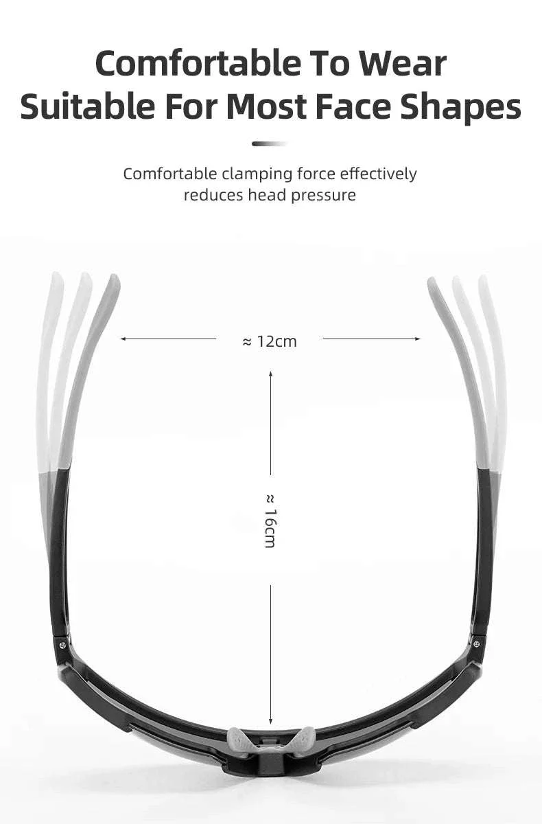 Photochromic Polarized Cycling Glasses UV400 TR90 Sports Eyewear - Image 18