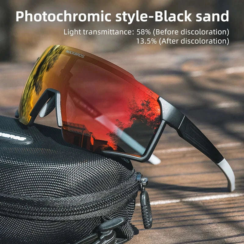 Photochromic Polarized Cycling Glasses UV400 TR90 Sports Eyewear - Image 24