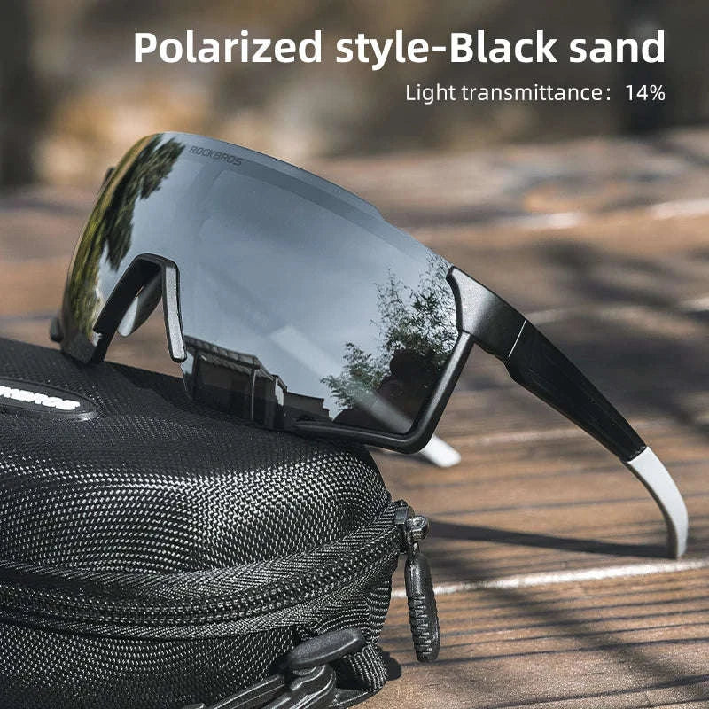 Photochromic Polarized Cycling Glasses UV400 TR90 Sports Eyewear - Image 25