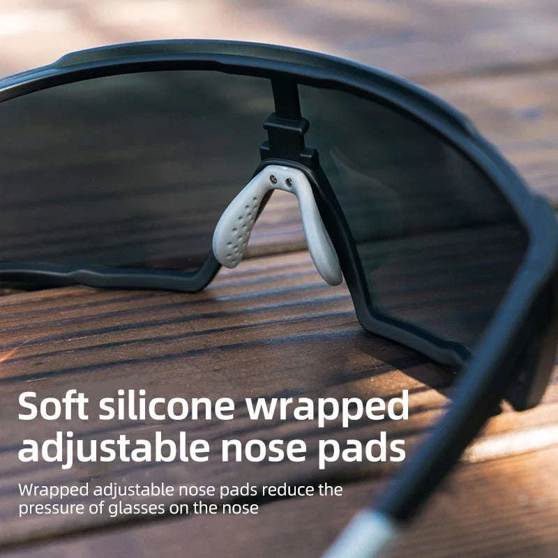 Photochromic Polarized Cycling Glasses UV400 TR90 Sports Eyewear - Image 4